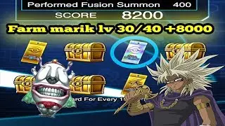 YuGiOh Duel Links | How to farm Yami Marik lv 30/40 +8000 !!