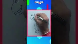 How to Draw a Friendly Dinosaur | Easy Dinosaur Drawing for Kids