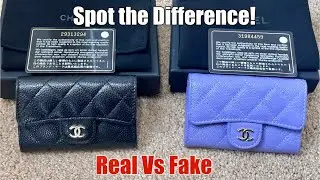 A Detailed Comparison: Authentic vs Fake Chanel Card Holder