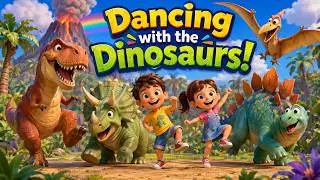 Dancing with the Dinosaurs! | Fun Dinosaur Song for Kids by ToonleyToon