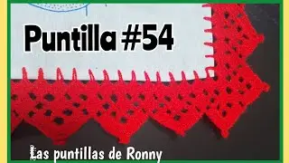 Puntilla #54 Hermosa y fácil de realizar. Una sola vuelta.