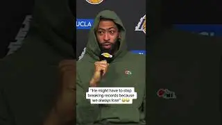 AD after LeBron hit 40K points 😭 #shorts