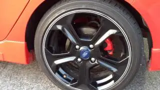 A Close-Up of Chrome Rimstripes on the Fiesta ST