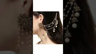 stylish ear and hair jewelry #viral #shorts