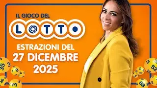 Estrazione in diretta del Gioco del Lotto e del Simbolotto di sabato 27 Dicembre 2025