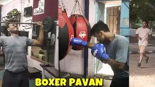 BOXING TRAINING VLOG | HARDWORKING DAY | 2025 | BOXER PAVAN | BOXING BAG | BLOOD SWEAT | PAVAN TV