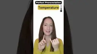 How to pronounce TEMPERATURE correctly 🌡️ #pronunciation #shorts