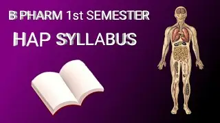!! B pharm 1st semester HAP syllabus !! HAP syllabus 1st semester by @runningpharmacy.i