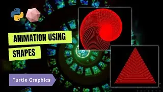 How to create animation in Python? | How to draw spiral shapes in Python?| Python Turtle Graphics |