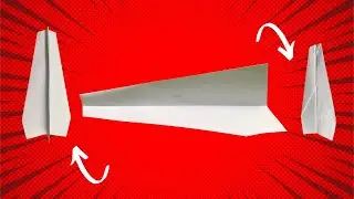 How to Make a Paper Plane Glider - The Best Paper Airplane for Long Flights | HI ORIGAMI