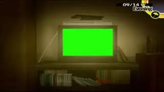 Persona 4 Midnight Channel green screen.