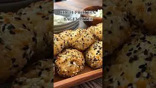 High-Protein Bagel Bites (Gluten-Free & Air Fryer) | Cream Cheese Stuffed Snack in 16 Minutes!