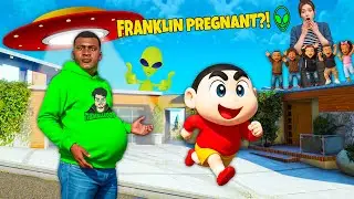 Franklin Becomes Pregnant by Aliens?! 👽😂 GTA 5 Malayalam Story Part 1