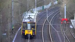 Tyne and Wear Metro - Metrocars 4022 and 4042 departing Regent Centre