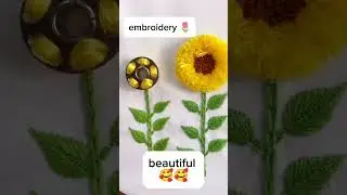 Beautiful 3D Flower Embroidery #shorts #trending #viral #new #foryou #video #ytshorts