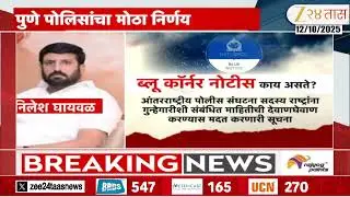 Pune Police Blue Corner Notice Against Goon Nilesh Ghaiwal | घायवळविरोधात ब्लू कॉर्नर नोटीस