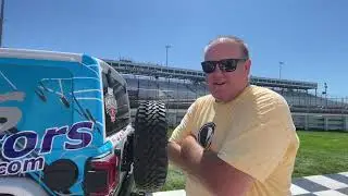 Checking out the epic Pella Motors Jeep Rubicon Knoxville Raceway pace vehicle.