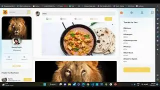 Social Media Web App Project , Building 5 Projects in #100daysofcode