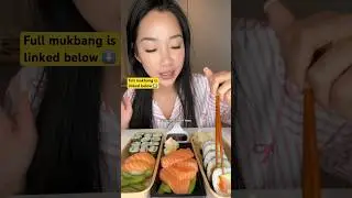Sushi & Sashimi for tonight&rsquo;s dinner ❤️ #sushi #mukbang #dinner