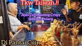 Taiwanese Migrant Worker Eats Crispy Fried Squid Before Going Home @amybw83tkwtaiwan