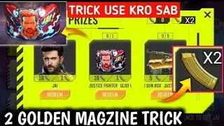 How To Get 2 Golden Magazine | How To Get Glow Wall skin in free fire | Free fire New Event