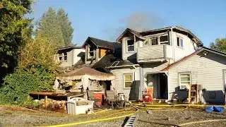 Home on Aldergrove and Abbotsford border engulfed in smoke and flames