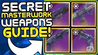 Destiny 2 - All 4 SECRET Gambit Prime MASTERWORKS Guide!!