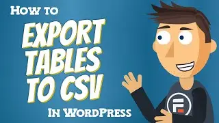 How to Export Tables to CSV in WordPress