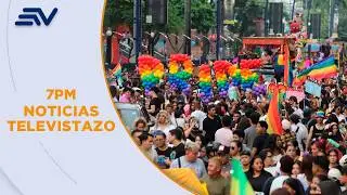 El orgullo LGBTIQ+ se celebr&oacute; en Ecuador con multitudinarias marchas | Televistazo | Ecuavisa