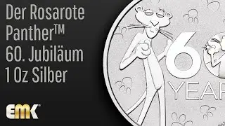 Der Rosarote Panther&trade; 60. Jubil&auml;um 1 Oz Silber M&uuml;nze