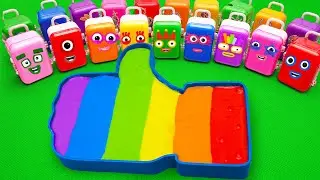 👍 How to make LIKE Button Slime Bathtub by mixing Paw Patrol Suitcase CLAY Satisfying ASMR 💥