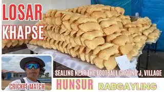 Today’s Vlog Friendly Cricket Match, Friends Together & Losar Khapse Selling Near Football Ground