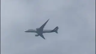 Lufthansa Airbus A350-941 (LH410, D-AIXX) landing to JFK Airport over my house from MUC
