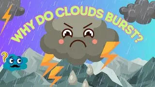 How does A Cloud Burst? |Natural Disasters Vocabulary | Kids Learning video | @kidzlearningden 