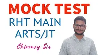 MOCK TEST FOR RHT MAIN / JUNIOR TEACHER | Exploring Goals | Learn & Crack with Chinmay Sir