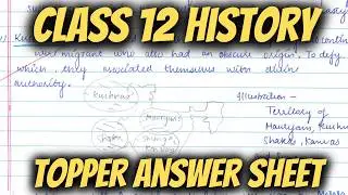 Class 12 HISTORY - Topper's ANSWER SHEET Analysis 🔥 | 2025 Board Exam | 2024-25 Answer Strategy