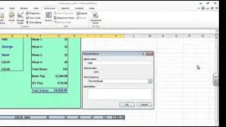 Excel Macros 1 - Saving Data