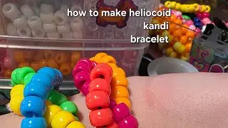 How to make heliocoid kandi bracelet tutorial ✨️ 