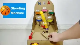 Basketball Schie&szlig;maschine f&uuml;r Kinder, aus Karton