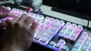 [ASMR]HyperX Alloy Origins Core RGB 1 min typing test and keyborad sound(No talking, No music)