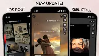 INSTAMOON V7 NEW UPDATE FULL IOS INSTAGRAM | IOS FONTS + EMOJIS REELS AND MENTIONED STORY!