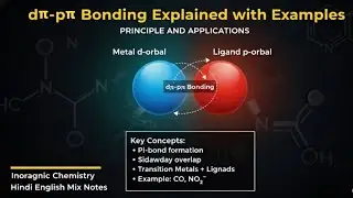 d&pi;&ndash;p&pi; Bonding | Easy Explanation in Hindi | Important Concept for MSc & CSIR NET