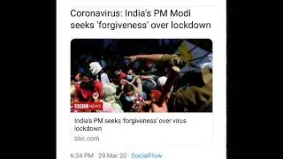 Coronavirus: India's PM Modi seeks 'forgiveness' over lockdown |