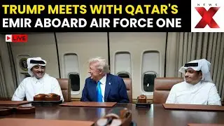 Trump meets with Qatar's Emir LIVE: Air Force One during stop en-route to Malaysia