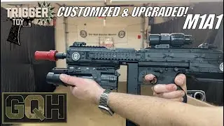 Demo! REMIX - Updated Custom Build! GQH M1a1 (TOY!) Gel Ball Blaster - Stock Delete - Battery Relo!