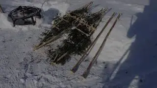 Fabrication de raquettes et bâtons de marche style bushcraft - 11è défi de SOTW