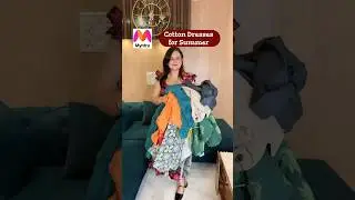Cotton dresses from myntra