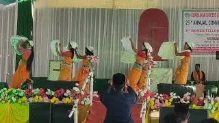 Honwi naihor Bodo gospel cover song group dance. B.E.C. program Aojharguri.
