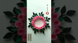 Beautiful walldecor | #paperwalldecor | #easywallcraft | #cardboardcraft | @Vishvascraft