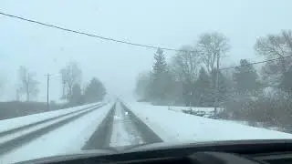 Driving in worst weather conditions -20c